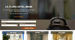 Desktop Screenshot of laflorahotelmia.com